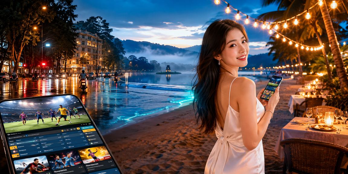 Người dùng tại Đà Lạt theo dõi kèo thể thao và đặt cược trực tuyến qua điện thoại