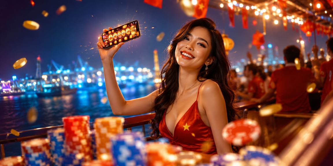 Người dùng Hải Phòng chơi slot tại chợ đêm mùa lễ hội