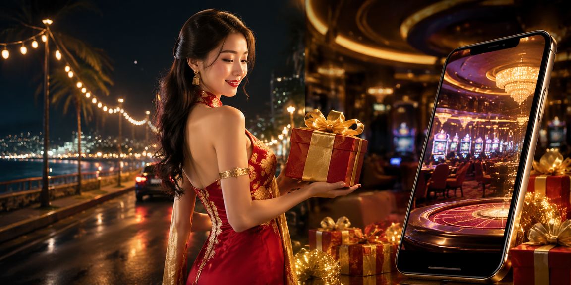 Người dùng trải nghiệm casino di động trên bãi biển Phan Thiết với điện thoại thông minh
